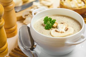 Supa crema de ciuperci dietetica